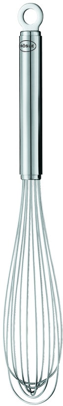 Schneebesen RÖSLE, silber (silberfarben), B:4cm H:4cm, Edelstahl 18/10, Schneebesen, Becherbesen mit schlanker Form, Edelstahl 18/10, spülmaschinengeeignet