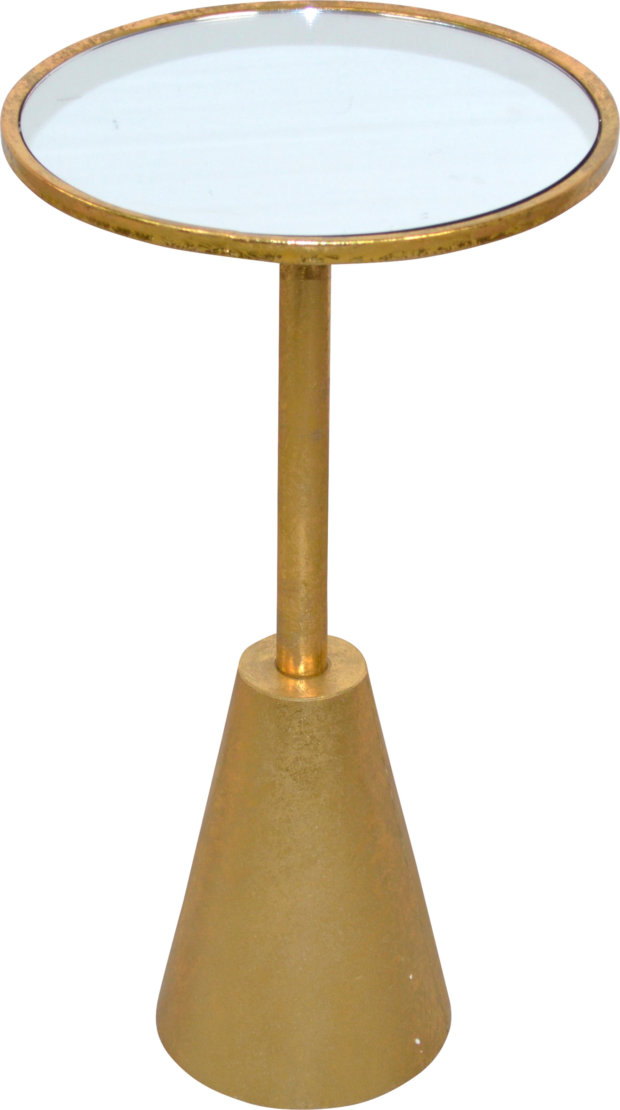 Beistelltisch INOSIGN, gold (goldfarben, goldfarben, spiegelglas, 65), B:35cm H:65cm T:35cm, Tische, Beistelltisch