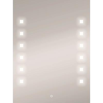 LED-Lichtspiegel JOKEY "Capella II", silber, B:60cm H:80cm T:2,9cm, Spiegel, 60 x 80 cm