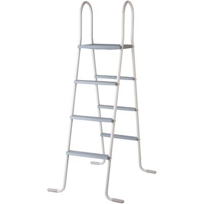 Pool-Sicherheitsleiter GRE "ET1213", grau, H:134cm, Stahl, Polyvinylchlorid (PVC), Leitern, für Aufstellpools bis 130 cm Höhe Image