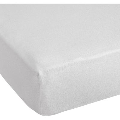 Spannbettlaken GOOD MORNING "Molton", weiß, B:180cm L:220cm, Molton, Obermaterial: 60% Polyester, 40% Baumwolle, Laken, Molton, Rundumgummi, bis 25cm Matratzenhöhe Image