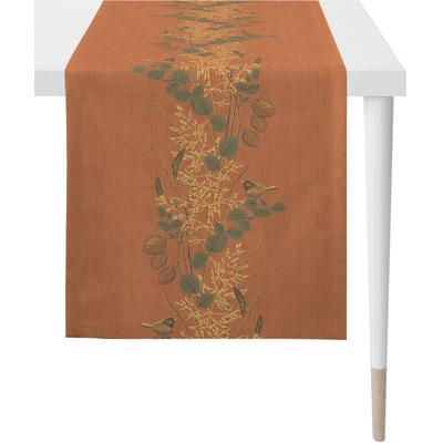 Tischläufer APELT "5250 HERBSTZEIT, Jacquard, Herbstdeko, Herbst", orange, B:46cm L:140cm, Polyester, Viskose, Tischdecken Image