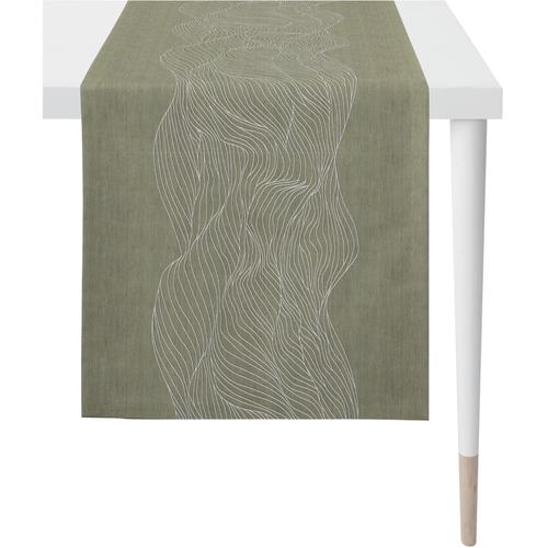 „Tischläufer APELT „“5233 LOFT STYLE, Jacquard““ Tischdecken Gr. B/L: 46 cm x 140 cm, 1 St., braun Tischläufer“
