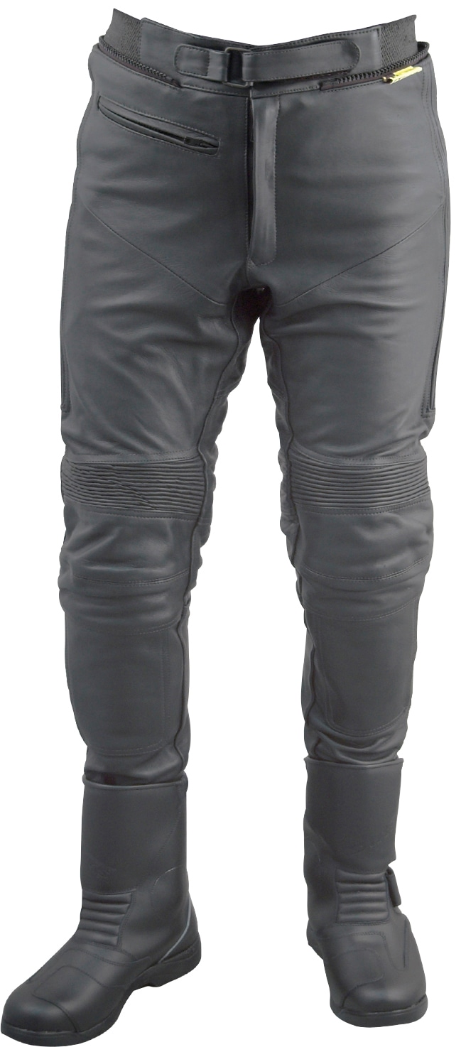Motorradhose ROLEFF "Racewear" Gr. 46, schwarz, Hosen, 46, N-Gr, Obermaterial: 100% Rindnappaleder. Innenfutter: 100% Polyester, wind- und wasserdicht Image