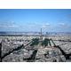 PAPERMOON Fototapete "PARIS-FRANKREICH STADT SKYLINE TOUR EIFFEL KUNST MODE" Tapeten Gr. B/L: 4,50 m x 2,80 m, Bahnen: 9 St., bunt Fototapeten