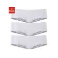 Panty LASCANA Gr. 44/46, 3 St., weiß Damen Unterhosen Spar-Sets