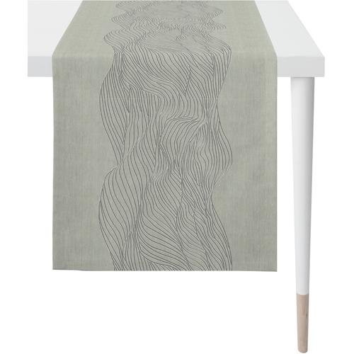 „Tischläufer APELT „“5233 LOFT STYLE, Jacquard““ Tischdecken Gr. B/L: 46 cm x 140 cm, 1 St., grau Tischläufer“