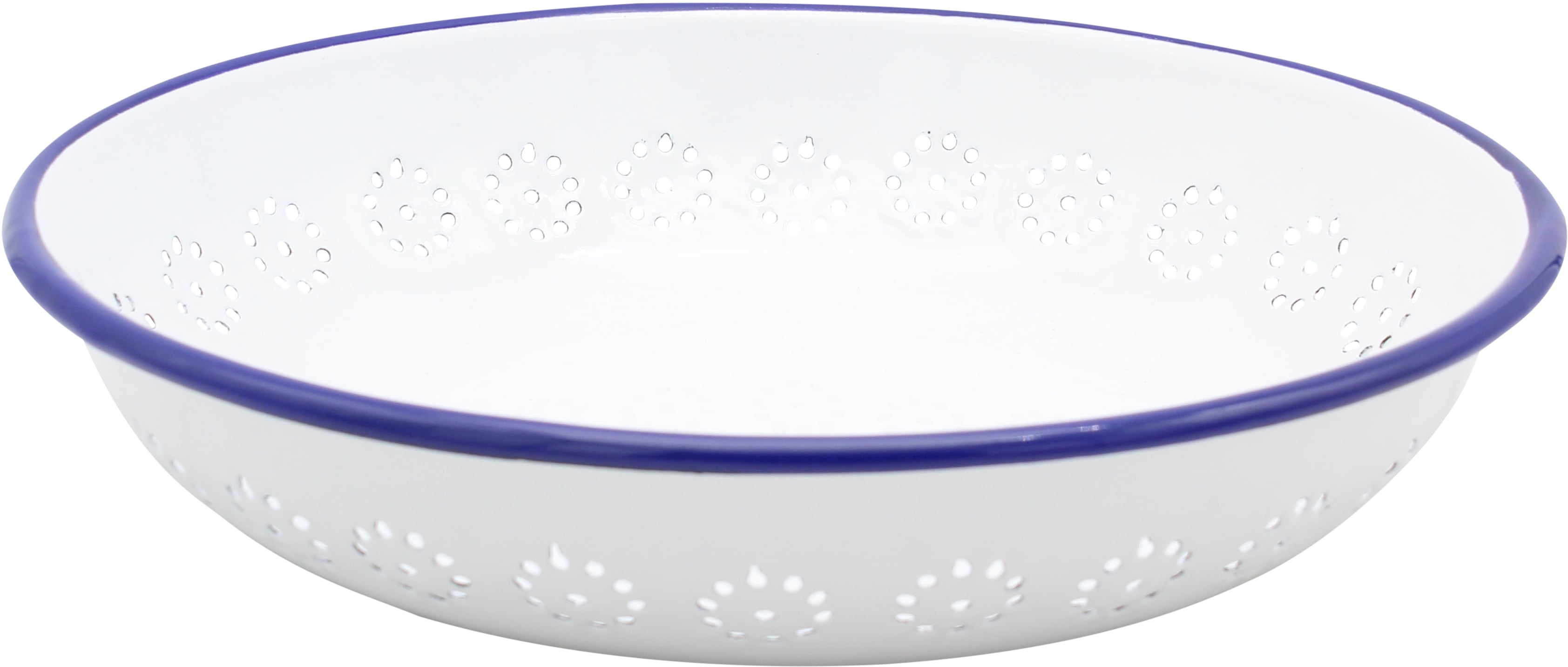 Brotkorb KRÜGER "Husum", weiß (weiß, blau), H:6cm, Lebensmittelaufbewahrungsbehälter, Brotkorb, Ø 28 cm