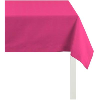 Tischdecke APELT "4362 Rips - UNI" Gr. 2, pink, B:100cm L:100cm, Polyester, Baumwolle, Tischdecken, UNI-BASIC Image