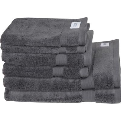 Handtuch Set "Cuddly", grau (anthrazit), 6 St., 2 Handtücher 50x100cm-2 Badetücher 70x140cm-2 Gästetücher 30x50cm, Frotteevelours, Frotteevelours, Obermaterial: 100% Baumwolle, SCHÖNER WOHNEN-KOLLEKTION, Handtücher (Packung), schnell trocknende... Image