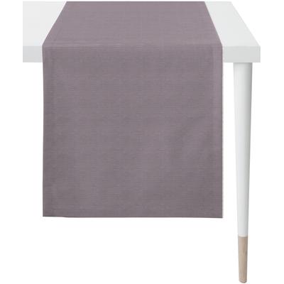 Tischläufer APELT "2701 LOFT STYLE, Uni Rips", rosa (altrosa), B:44cm L:140cm, Polyester, Baumwolle, Polyacryl, Tischdecken Image