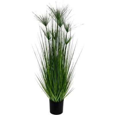 Kunstpflanze I.GE.A. "Zyperngras im Topf", grün, B:32cm H:150cm T:32cm, Kunststoff, Kunstpflanzen