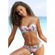 Bügel-Bandeau-Bikini-Top S.OLIVER "Azalea" Gr. 34, Cup A, rosa (rose, bedruckt) Damen Bikini-Oberteile Ocean Blue