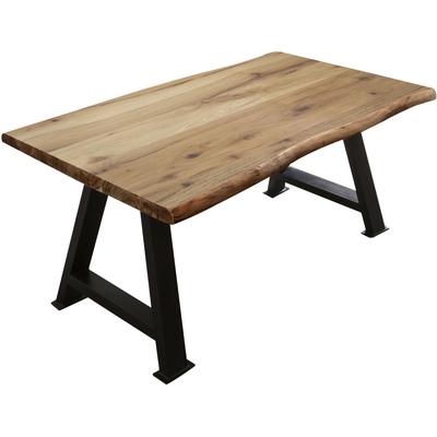 Esstisch SIT "Tops&Tables" Tische Gr. B/H/T: 205 cm x 9 cm x 105 cm, schwarz (schwarz, schwarz, natur) Esstische rechteckig