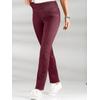 Schlupfhose CASUAL LOOKS, Damen, Gr. 21, Kurzgrößen, rot (bordeaux), 65% Baumwolle, 33% Polyester, 2% Elasthan, unifarben, lang, Hosen