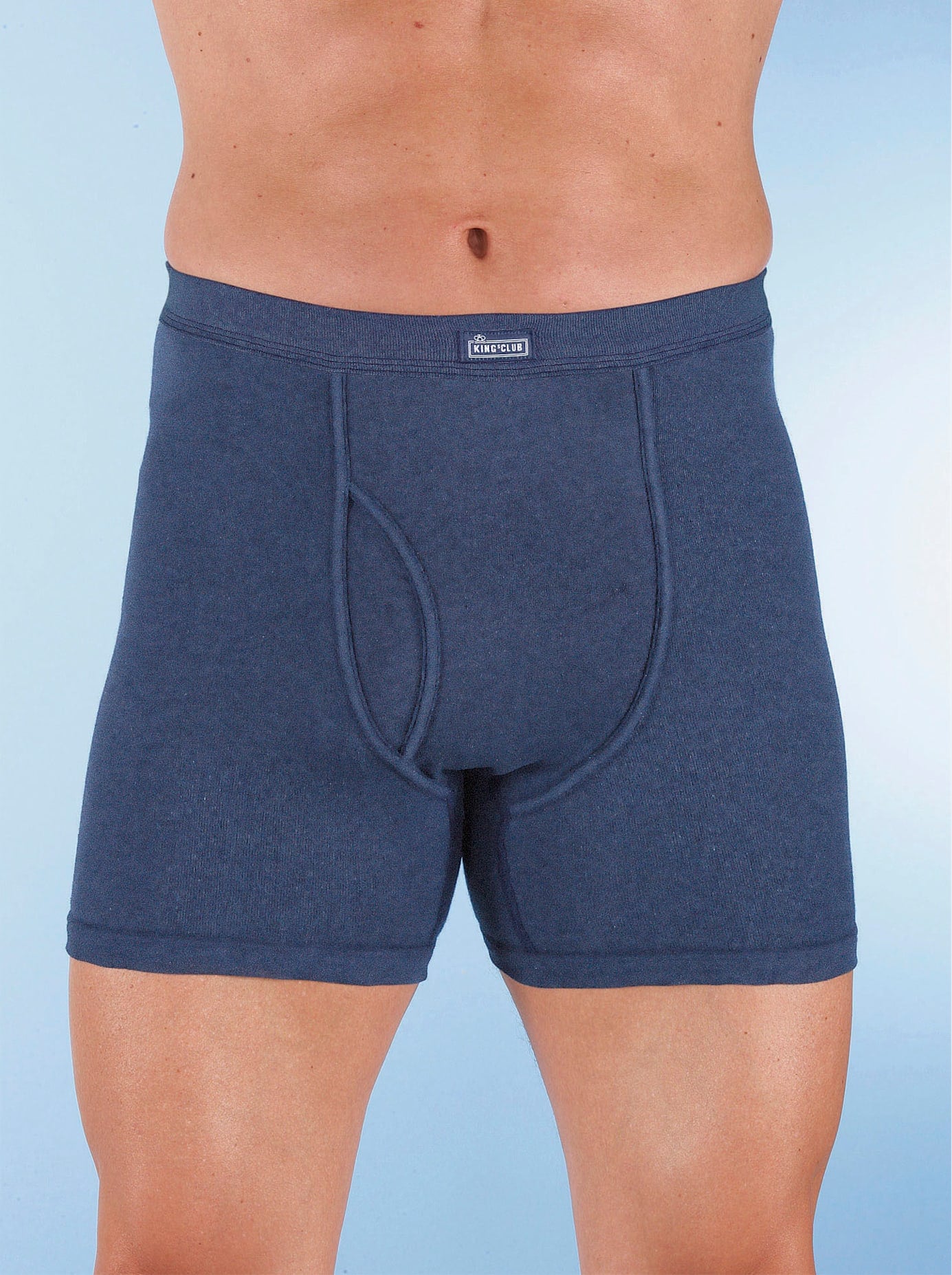 Slip KINGS CLUB, Herren, Gr. 6, blau (dunkelblau, meliert), 100% Baumwolle, Unterhosen Image
