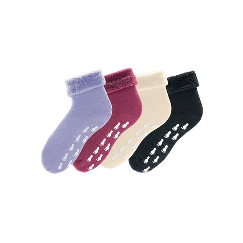 ABS-Socken GO IN Gr. 35-38, bunt Damen Socken mit Antirutschsohle und Vollfrottee