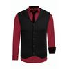 Langarmhemd RUSTY NEAL, Herren, Gr. XL, EURO-Größen, rot (bordeaux), 60% Baumwolle, 37% Polyester, 3% Elasthan, mehrfarbig, casual, ohne Ausschnitt, Langarm, Hemden, bestehend aus Hemd, Weste und Krawatte