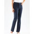 5-Pocket-Jeans CASUAL LOOKS Gr. 22, Kurzgrößen, blau (dark blue) Damen Jeans 5-Pocket-Jeans