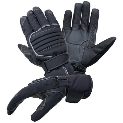 Motorradhandschuhe PROANTI Gr. XXXL, schwarz, Handschuhe, XXXL, Obermaterial: 40% Rindsleder, 40% Nylon, 15% Polyester, 5% Polyurethan. Innenfutter: 100% Polyester, für Regenwetter geeignet, wasserdicht Image