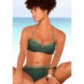 Bügel-Bandeau-Bikini JETTE Gr. 44, Cup D, grün (oliv) Damen Bikini-Sets Ocean Blue