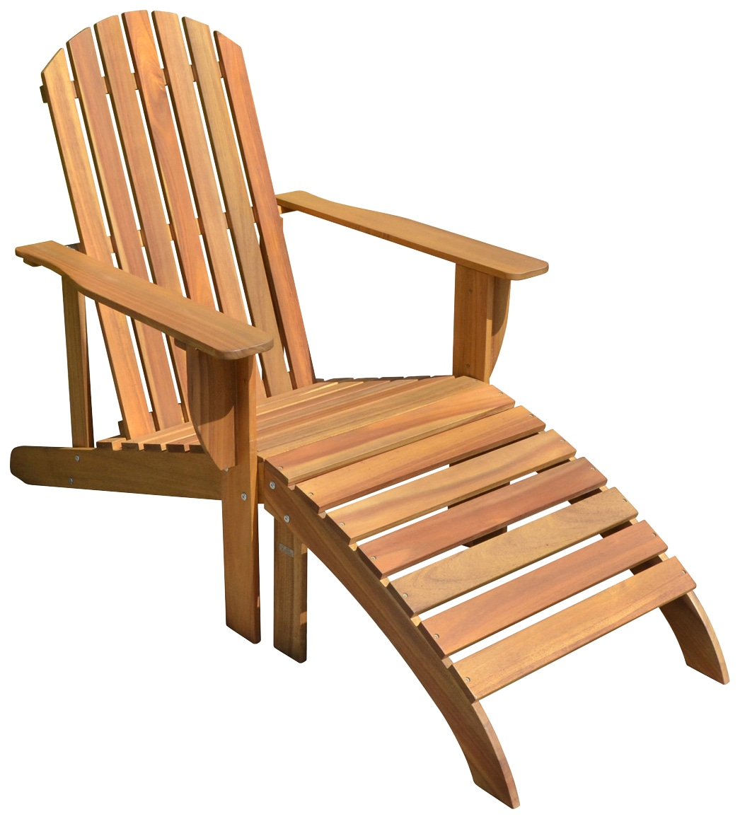 Gartensessel GARDEN PLEASURE "HARPER", braun (braun, holzoptik), B:70cm H:93cm T:142cm, Sessel, Eukalyptusholz, braun, inkl. Wendeauflage