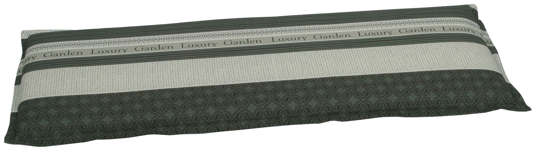 Bankauflage GO-DE, grau, B:115cm H:6cm T:45cm, Bezug: 50% Baumwolle, 50% Polyester, Polsterauflagen Image