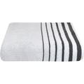 Saunatuch CHIEMSEE "Miami" Handtücher (Packung) Gr. B/L: 75 cm x 200 cm (1 St.), grau (weiß, anthrazit) Saunatücher