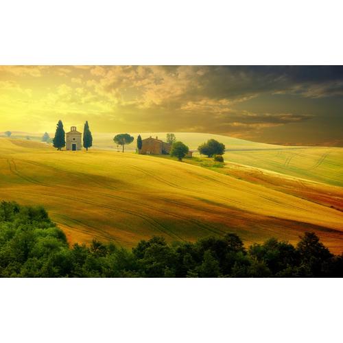 „PAPERMOON Fototapete „“Toskana Landschaft““ Tapeten Gr. B/L: 3,00 m x 2,23 m, Bahnen: 6 St., bunt Fototapeten“