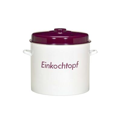 Einkochtopf KRÜGER, lila (aubergine, creme), Ø:36,5cm, Töpfe, Induktion