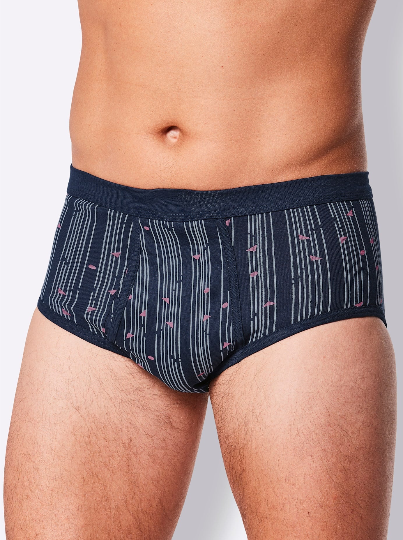 Slip KINGS CLUB, Herren, Gr. 9, blau (marine, bedruckt), 100% Baumwolle, Unterhosen Image
