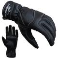 Motorradhandschuhe PROANTI Handschuhe Gr. S, schwarz Motorradhandschuhe Damen Leder Handschuhe