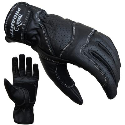 Motorradhandschuhe PROANTI Handschuhe Gr. XL, schwarz Damen Leder Handschuhe