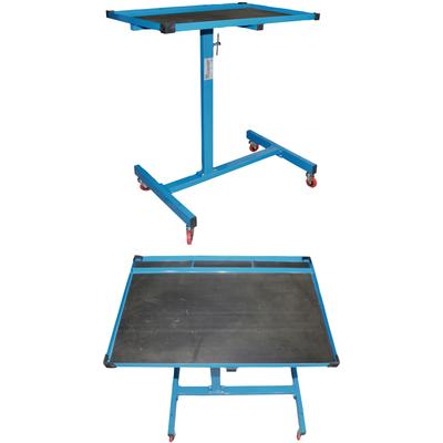 Werkbank BGS "Fahrbarer Beistelltisch", blau, B:38,4cm H:39cm L:14cm, Metall, Werkbänke, max. Belastbarkeit 23 kg, Höhe 