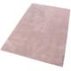 Hochflor-Teppich ESPRIT "Relaxx" Teppiche Gr. B/L: 130 cm x 190 cm, 25 mm, 1 St., rosa (rosa, creme) Esszimmerteppiche