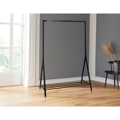 Garderobenständer ACTONA GROUP "Bernhard", schwarz, B:117cm H:165cm T:59cm, Metall, Garderobenständer, aus schönem Metall, mit einer Ablagefläche, Breite 1170 cm Image
