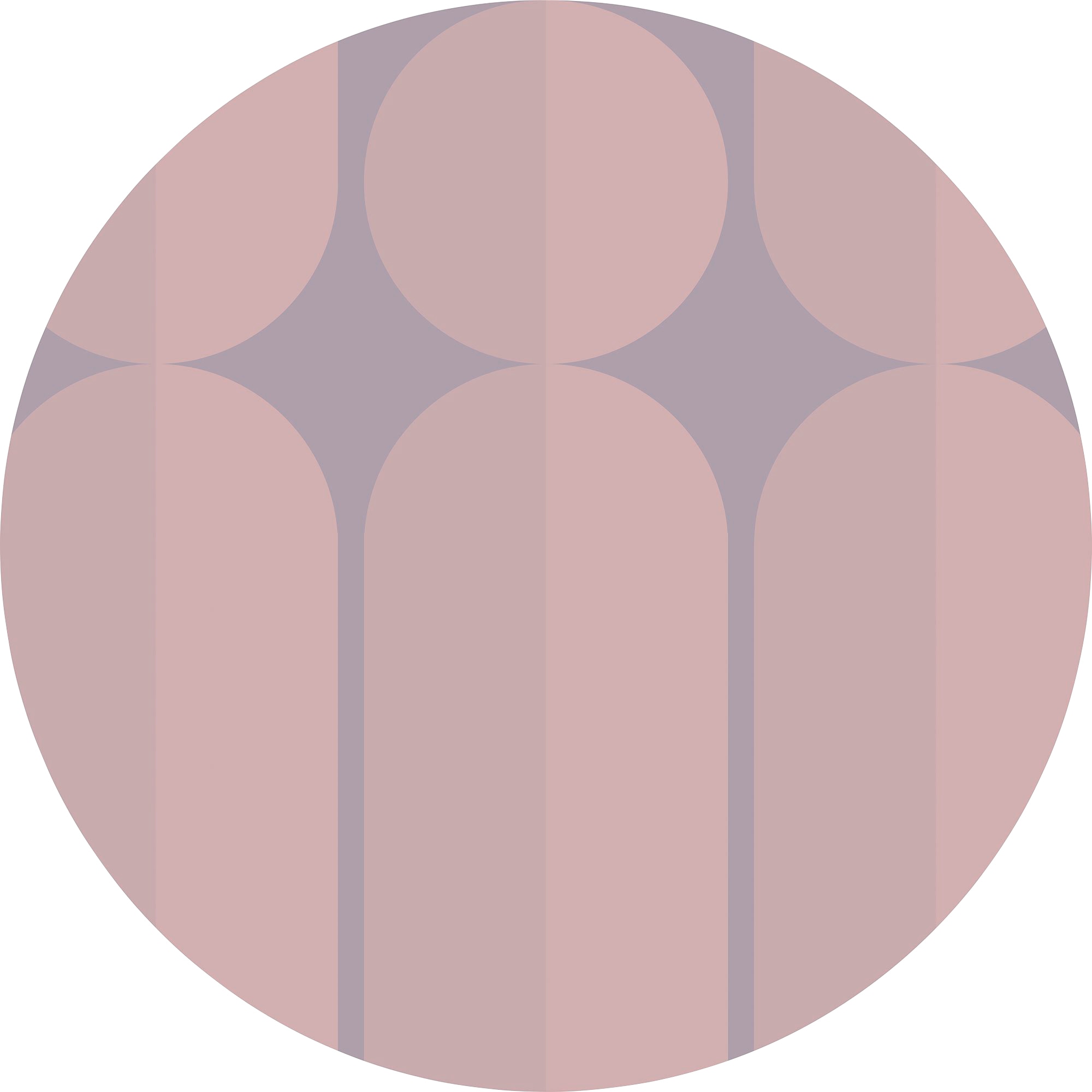 Vliestapete KOMAR "Vlies selbstklebend - Bauhaus Fusion - Größe 125 x 125 cm", rot (rot, blau), B:125m L:125m, Vlies, Tapeten, Wohnzimmer, Schlafzimmer