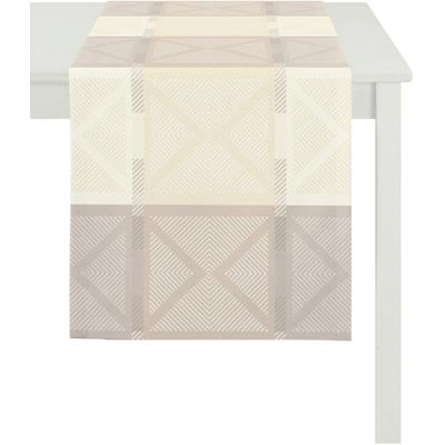 Tischläufer APELT "VERONA, LOFT STYLE, Jacquard", beige (creme, beige, natur), B:44cm L:140cm, Polyester, Tischdecken Image