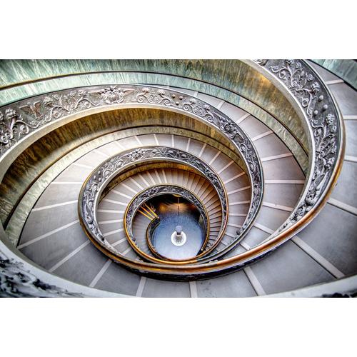 „PAPERMOON Fototapete „“Wendeltreppe im Vatikan““ Tapeten Gr. B/L: 2 m x 1,49 m, Bahnen: 4 St., bunt (mehrfarbig) Fototapeten“