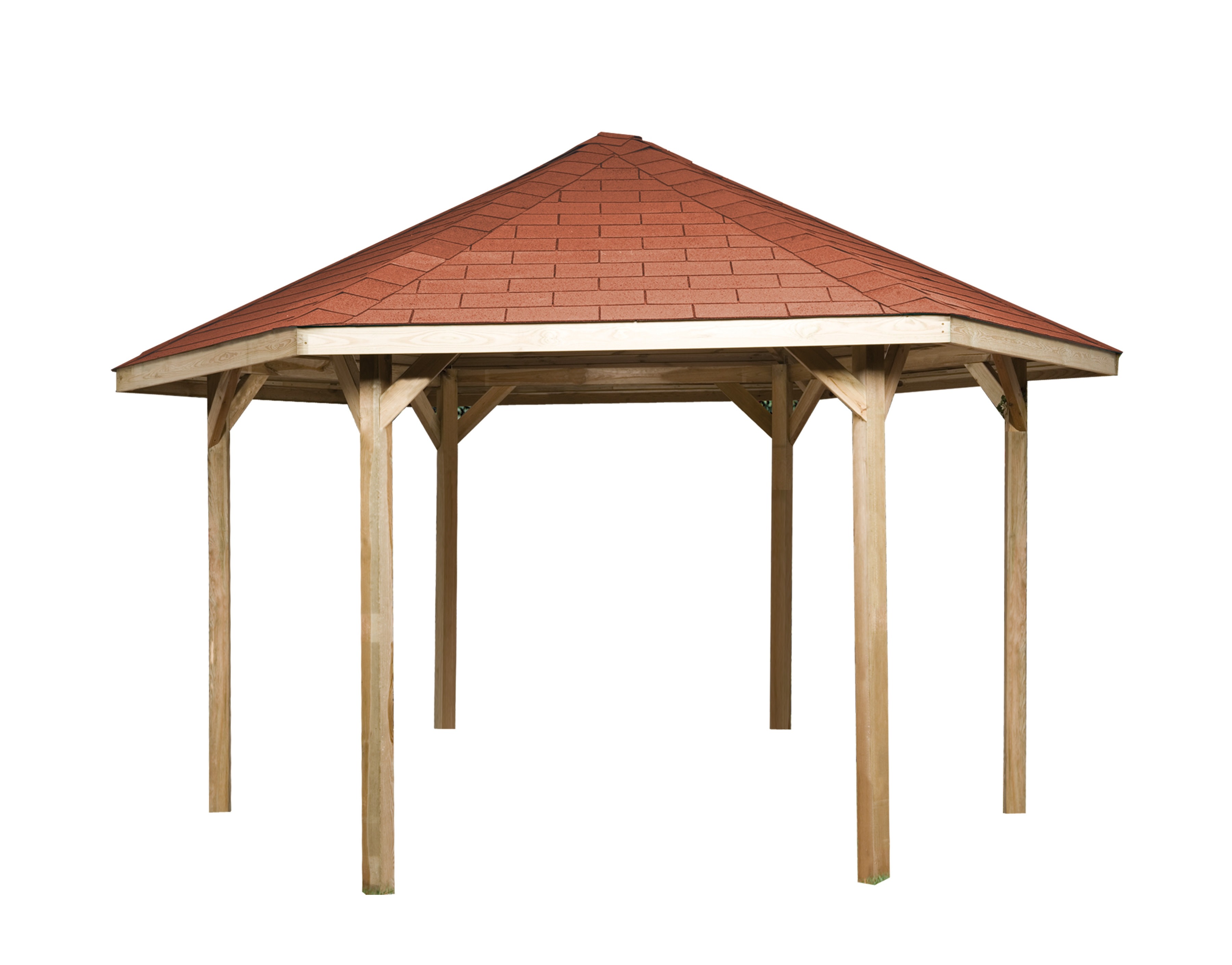 Pavillon WEKA "Paradies 2", braun, B/H/T: 399cm x 312cm x 461cm, Pavillons, BxT: 399x461 cm Image
