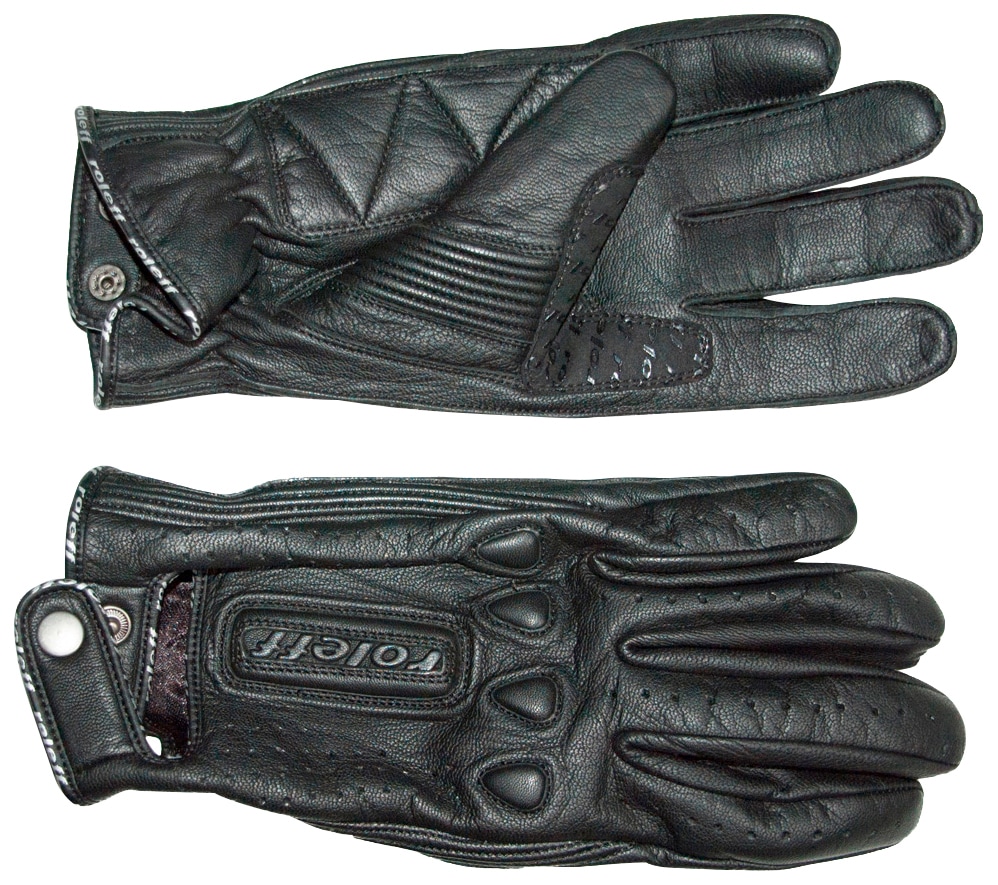 Motorradhandschuhe ROLEFF "RO 64" Gr. M, schwarz, Handschuhe, M, Obermaterial: 100% Rindsleder. Innenfutter: 100% Polyester, winddicht Image