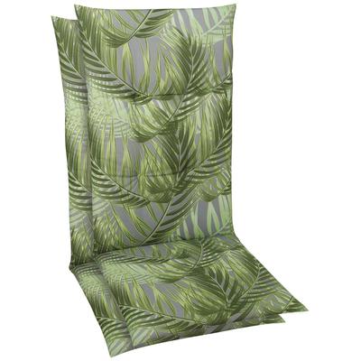 Sesselauflage GO-DE "Mittellehner", grün, B:110cm H:5cm T:50cm, Bezug: 65% Polyester, 35% Baumwolle, Polsterauflagen Image