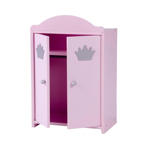 "Puppenkleiderschrank ROBA ""Prinzessin Sophie"" Puppenmöbel rosa Kinder Puppenmöbel"