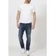 Slim-fit-Jeans PETROL INDUSTRIES "Seaham" Gr. 30, Länge 32, blau (dark, coated) Herren Jeans Slim Fit