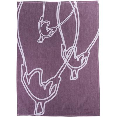 Geschirrtuch STUCO "Caponata", lila (dunkellila, flieder), B:50cm L:70cm, 100% Baumwolle, Geschirrtücher, Jacquardgewebe Image