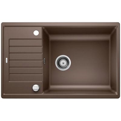 Granitspüle BLANCO "ZIA XL 6 S Compact", braun (cafe), B:50cm H:19cm T:78cm, Verbundwerkstoff, Küchenspülen, erhältlich in mehreren Farben