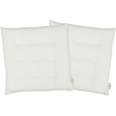 Sitzkissen TOM TAILOR HOME "Dove", beige (champagner, unifarben), B:40cm L:40cm, Baumwolle, Dekokissen_Sitzkissen_Kissenhüllen, TOM TAILOR unifarbenes, abgestepptes Sitzkisssen DOVE, 2er Pack Image