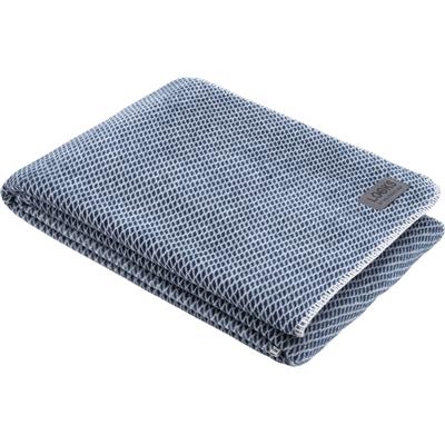 Wohndecke "LOOKS", blau (dunkelblau), B:150cm L:200cm, LOOKS BY WOLFGANG JOOP, Wohndecken, Rautenmuster, Kuscheldecke Image