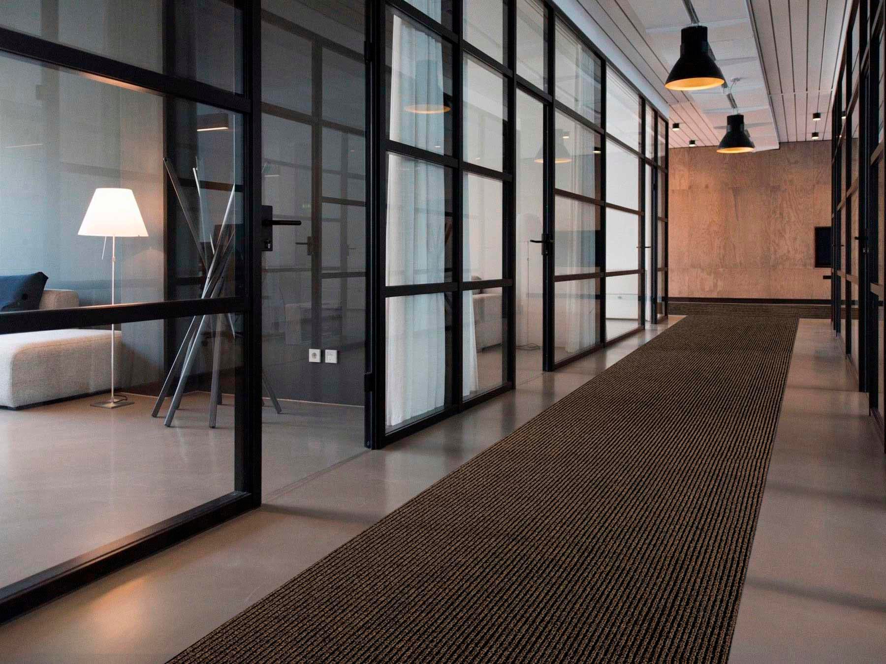 Läufer "MAGNUM, Made in Belgium", braun, B:100cm H:10,5mm L:900cm, Polypropylen (PP), PRIMAFLOR-IDEEN IN TEXTIL, Teppiche, Schmutzfangläufer, Schmutzfangläufer, Schmutzfangteppich, Schmutzmatte, rutschhemmend Image