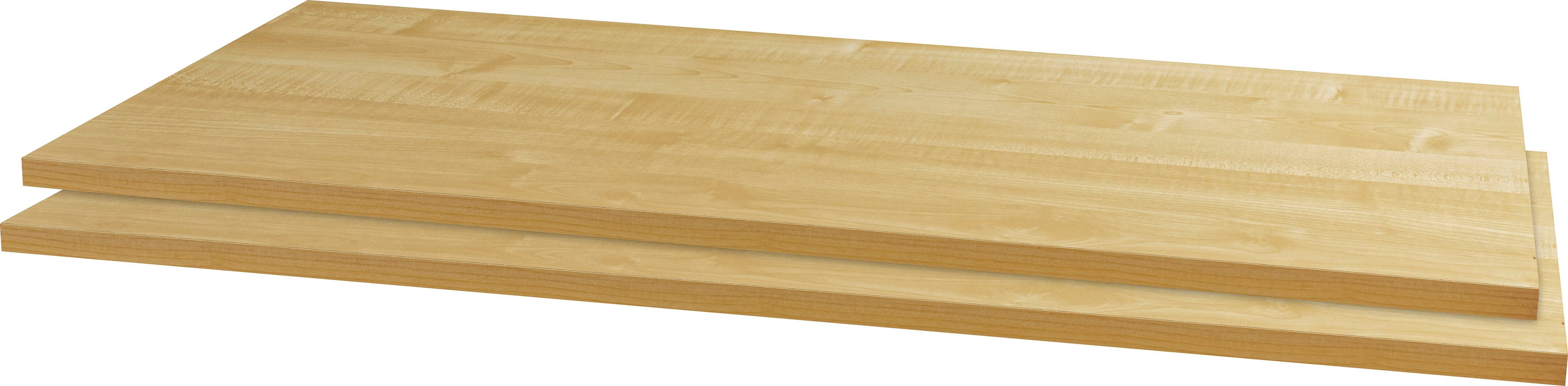 Einlegeboden PRIESS, beige (ahornfarben), B:90,2cm H:1,8cm T:43cm, Holzwerkstoff, Einlegeböden, 2-tlg. Set, Breite 90,2 cm